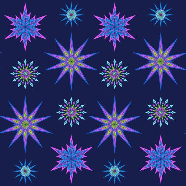 Dikişsiz desen, arka plan dekoratif yıldız ile.