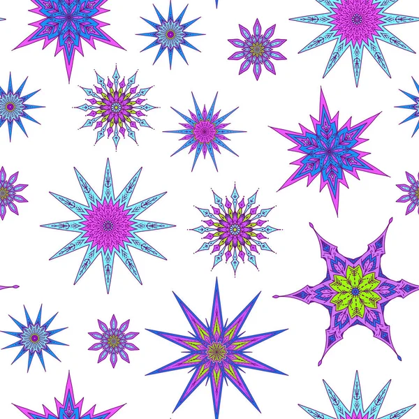 Dikişsiz desen, arka plan dekoratif yıldız ile.