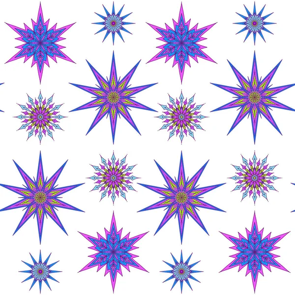 Dikişsiz desen, arka plan dekoratif yıldız ile.