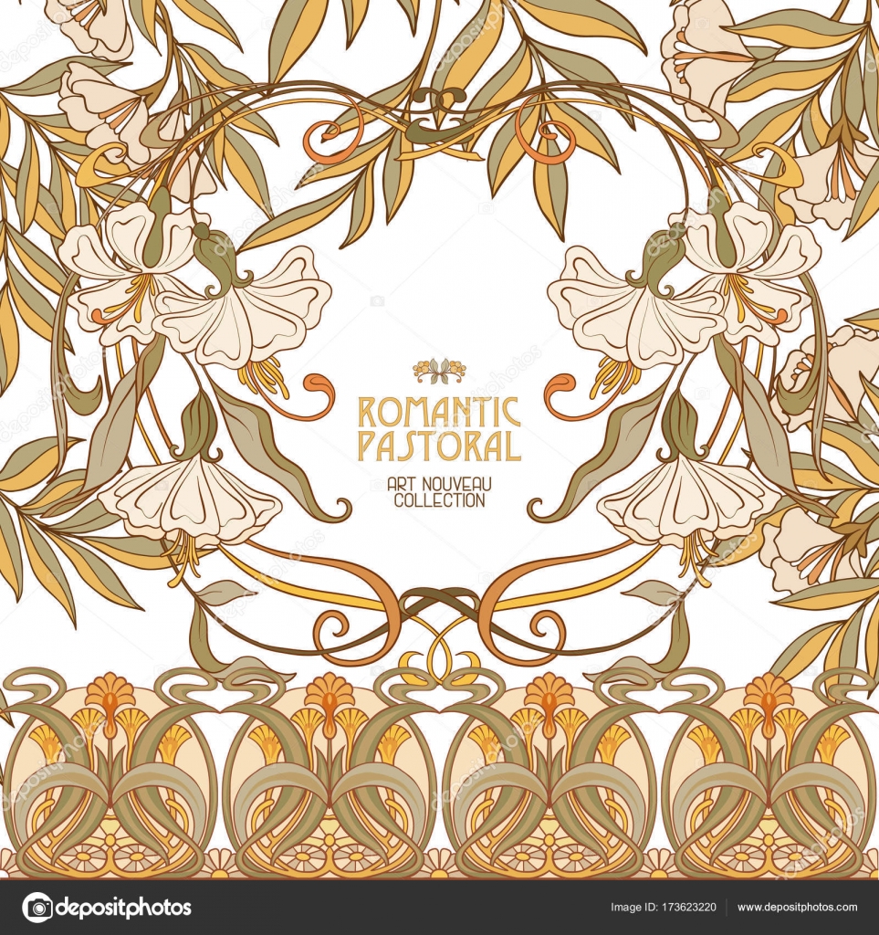 Poster Background With Space For Text And Decorative Flowers In Art Nouveau Style Stock Vector Image By C Elenabesedina Poster Background With Space For Text And Decorative Flowers In Art Nouveau Style Stock Vector Image By C Elenabesedina