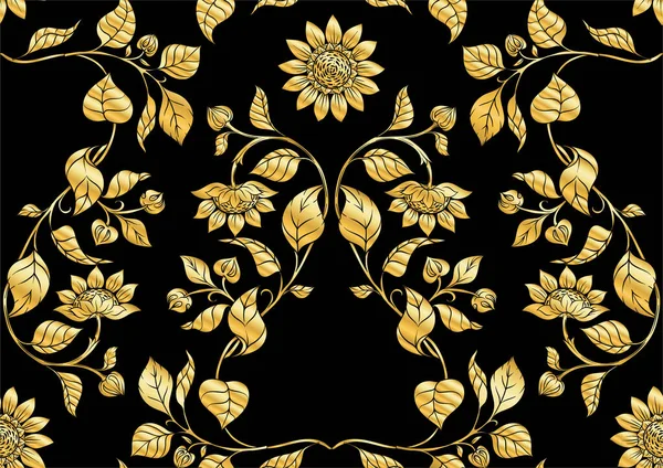 Ayçiçeği. Kusursuz desen,