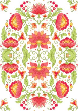 Gelenek motifi, fantezi çiçekleri