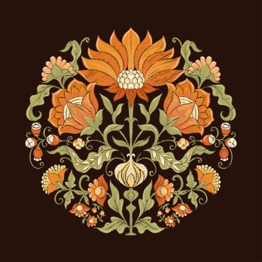 Gelenek motifi, fantezi çiçekleri