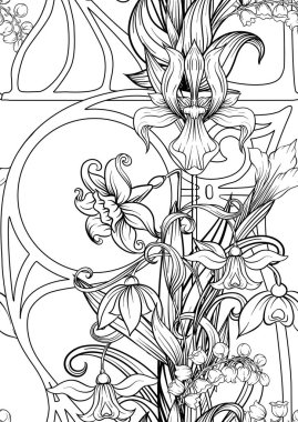 Bahar çiçekleri kusursuz desen, arkaplan.