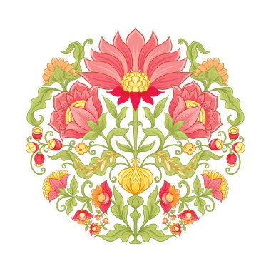 Gelenek motifi, fantezi çiçekleri