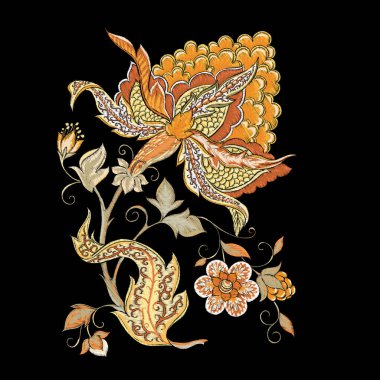 Tasarım için elementler. Fantezi çiçekleri