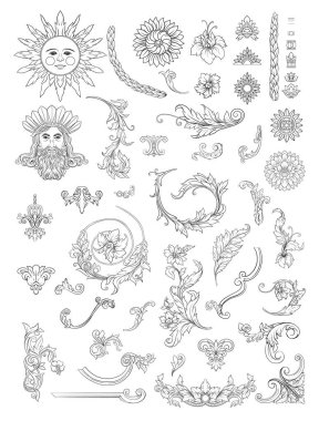 Barok, rokoko, Victoria dilinde elementler