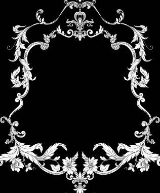 Kusursuz desen, arka plan Barok dilinde