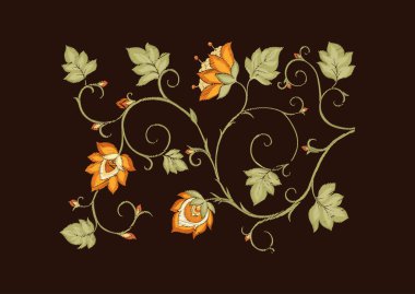 Gelenek motifi, fantezi çiçekleri