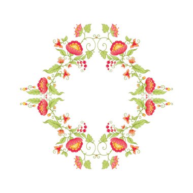 Gelenek motifi, fantezi çiçekleri