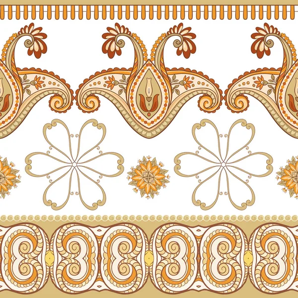 Modèle sans couture, avec paisley traditionnel . — Image vectorielle