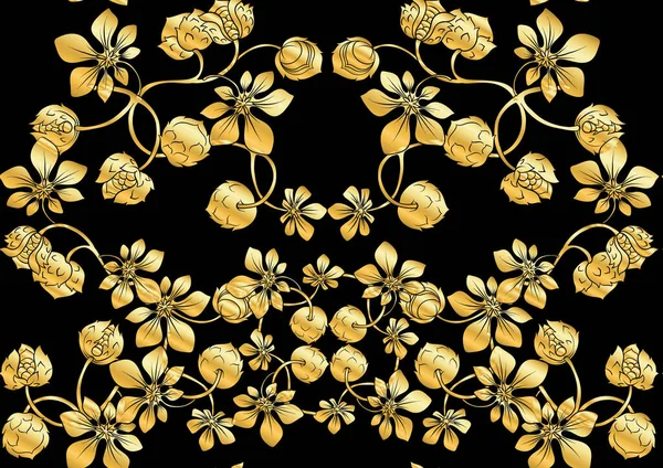 Hazelnut. Decorative motif. Seamless pattern — Stock Vector
