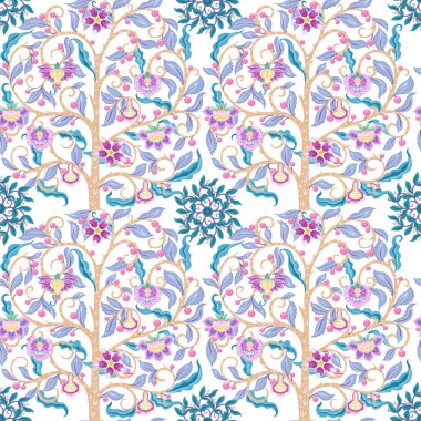 Kusursuz desenli, modası geçmiş süs çiçekleri.,