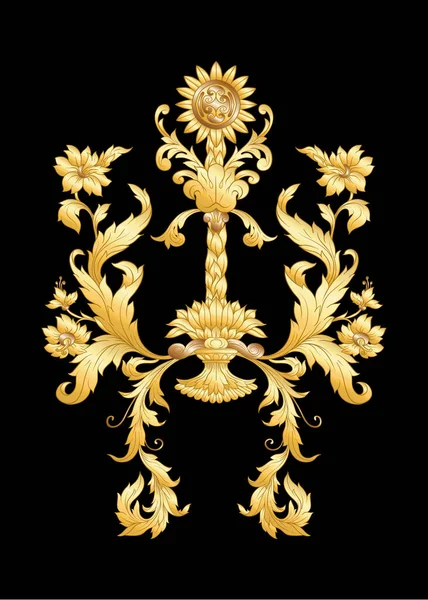 Eléments En baroque, rococo, victorien — Image vectorielle