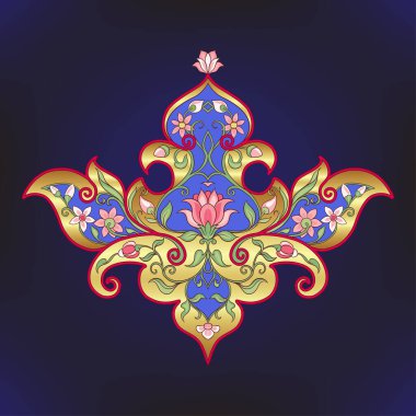 Doğu etnik motifi, geleneksel Müslüman süsü.