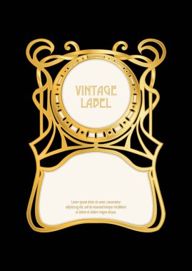 Etiket, dekoratif çerçeve, sınır.