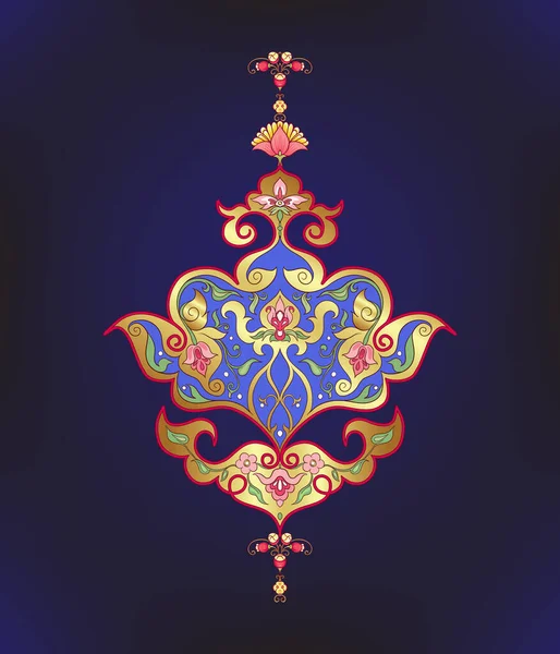 Motivo étnico oriental, ornamento musulmán tradicional . — Archivo Imágenes Vectoriales