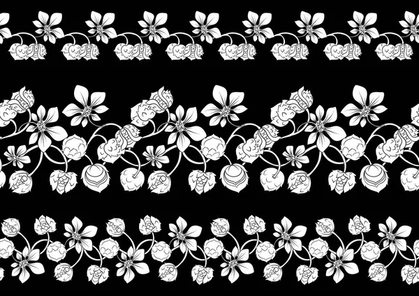 Hazelnut. Decorative motif. Seamless pattern — Stock Vector