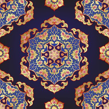 Doğu etnik motifi, geleneksel Müslüman süsü.