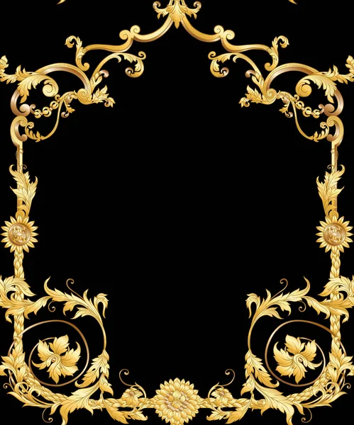 Seamless pattern in baroque, rococo, victorian, — ストックベクタ