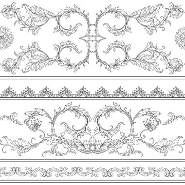 Kusursuz desen, arka plan Barok dilinde