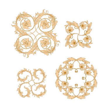 Barok, rokoko, Victoria dilinde elementler