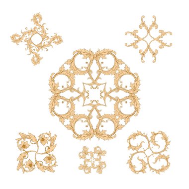 Barok, rokoko, Victoria dilinde elementler