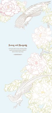 Sülün çiçekli şakayık ağacı dalı