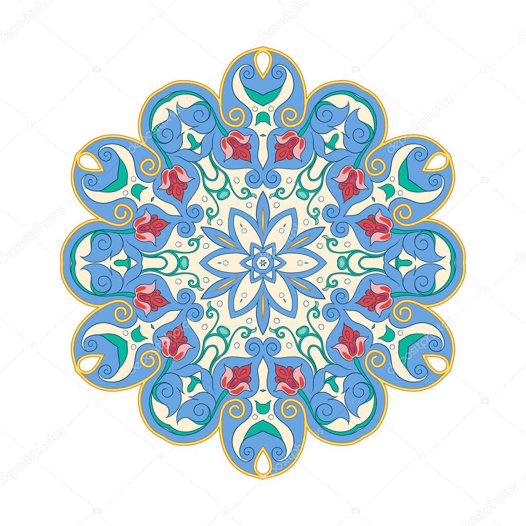 Eastern ethnic motif, traditional muslim ornament.