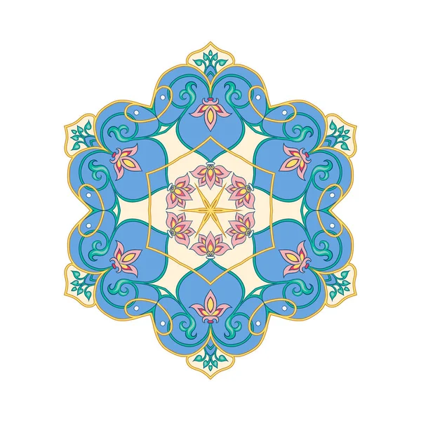 Восточный мотив, традиционный мусульманский орнамент . — стоковый вектор