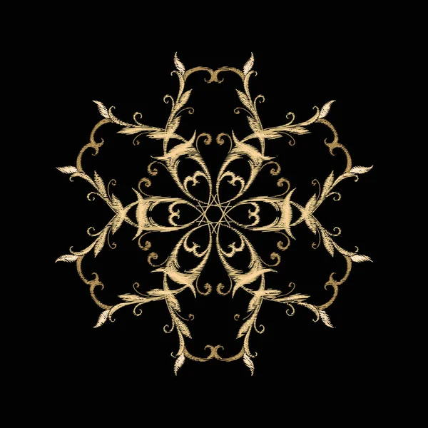 전통적 인 Paisley 패턴입니다. 꽃 모양의 벡터 — 스톡 벡터