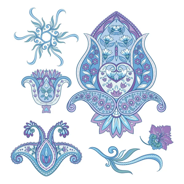 Geleneksel desenli desen. Çiçek vektörü