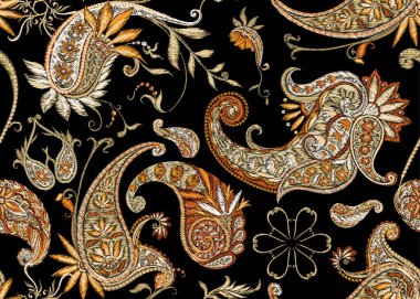 Geleneksel desenli desen. Çiçek vektörü