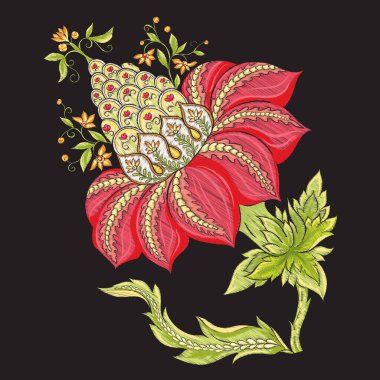 Tasarım için elementler. Fantezi çiçekleri