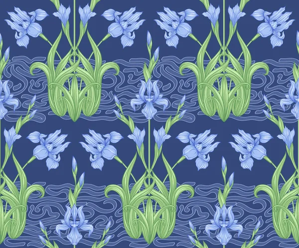 Fleur d'iris, fleur de lis , — Image vectorielle