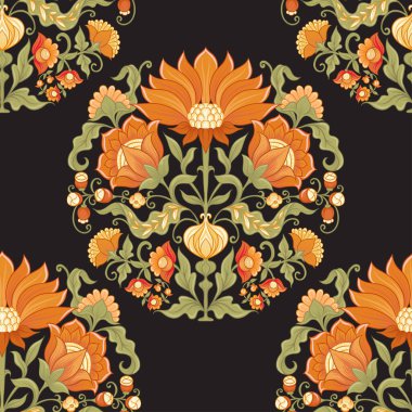 Gelenek motifi, fantezi çiçekleri