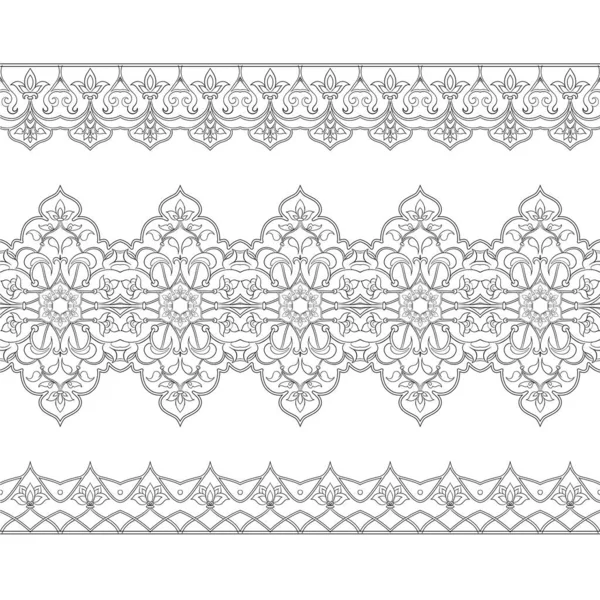 Motif ethnique oriental, ornement musulman traditionnel . — Image vectorielle