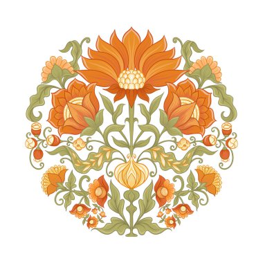 Gelenek motifi, fantezi çiçekleri