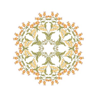 Gelenek motifi, fantezi çiçekleri