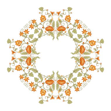 Gelenek motifi, fantezi çiçekleri