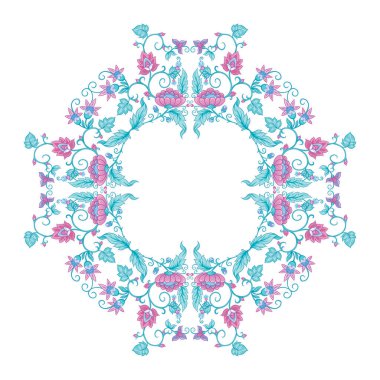 Gelenek motifi, fantezi çiçekleri