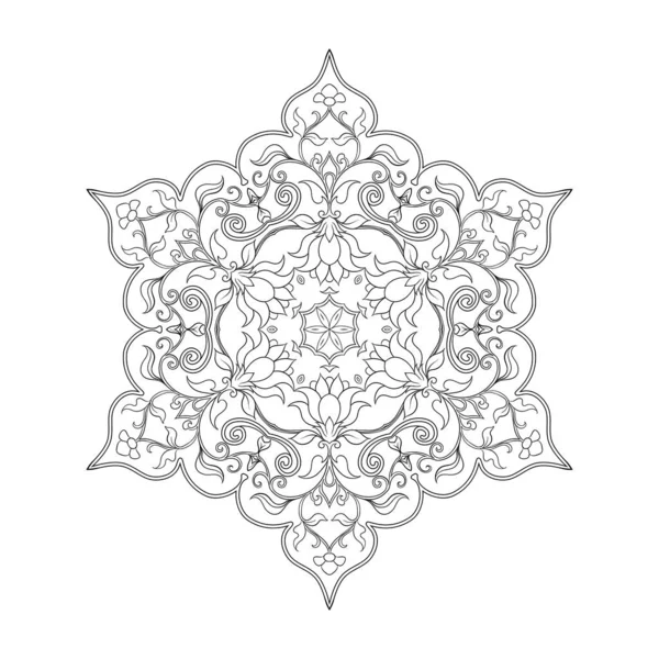 Eastern ethnic motif, traditional muslim ornament. — Stock Vector