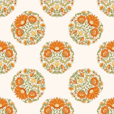 Gelenek motifi, fantezi çiçekleri.