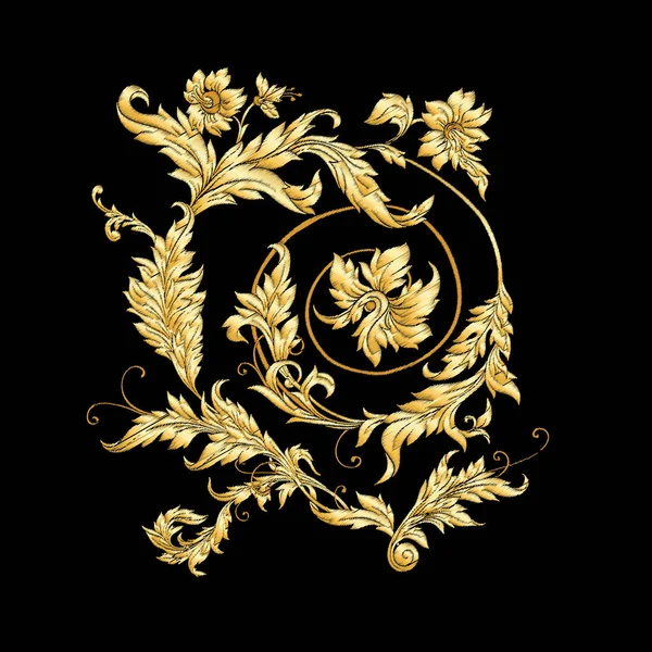 Elementos En barroco, rococó, victoriano — Archivo Imágenes Vectoriales