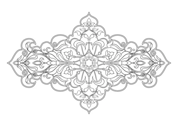 Східний етнічний мотив, традиційний мусульманський орнамент . — стоковий вектор