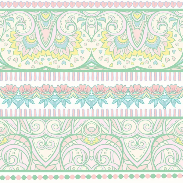 Seamless pattern, with traditional paisley. — Stock Vector