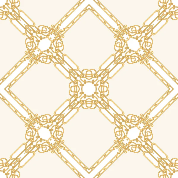 Decorative motif, frames, borders. Seamless pattern, background. — ストックベクタ