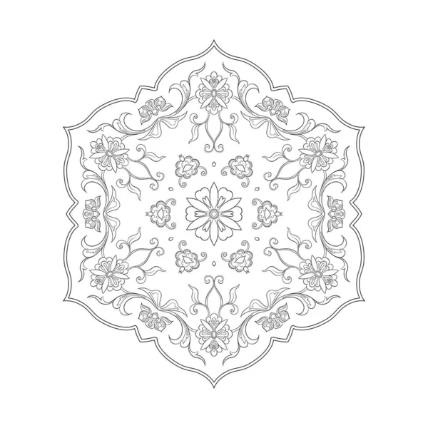 Motif ethnique oriental, ornement musulman traditionnel . — Image vectorielle