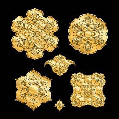 Doğu etnik motifi, geleneksel Müslüman süsü.