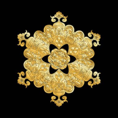 Doğu etnik motifi, geleneksel Müslüman süsü.